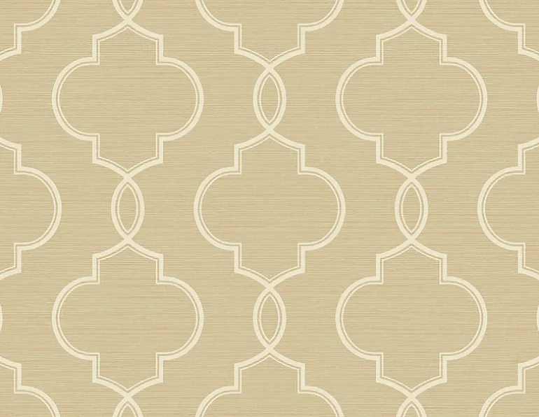 Malo Wheat Sisal Ogee Wallpaper