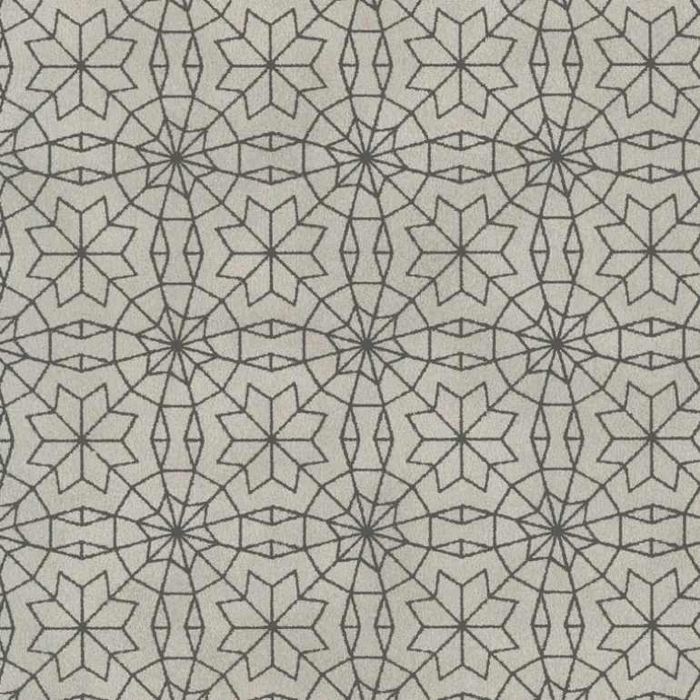 Marqueterie Silver Mosaic Geometric Wallpaper