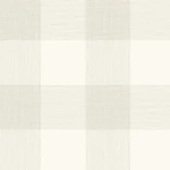 ME1524 Grey White Common Thread Buffalo Check Wallpaper