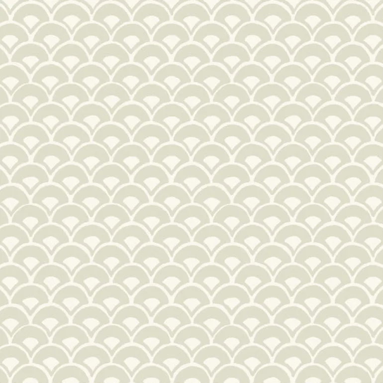 MK1158 Stacked Scallops Beige Wallpaper