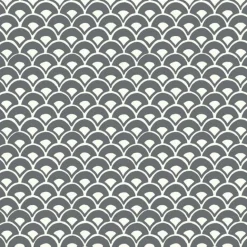 MK1150 Stacked Scallops Grey Wallpaper