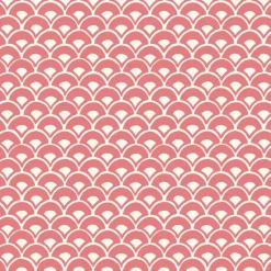 MK1155 Stacked Scallops Pink Wallpaper
