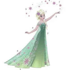 Murals Disney Frozen Fever Elsa Peel and Stick Giant Wall Decals Mural