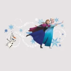 Murals Frozen Custom Headboard Featuring Elsa, Anna & Olaf Giant Wall Decals w/ Personalization Mural