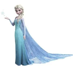 Murals Frozen Elsa Giant Wall Decal With Glitter