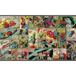 Murals Marvel Comic Cover Panels Pre-Pasted Mural