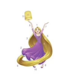 Murals Sparkling Disney Rapunzel Giant Wall Decal w/Glitter Mural