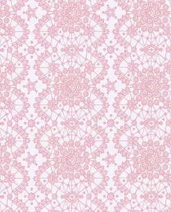 Myte Pink Lace Wallpaper