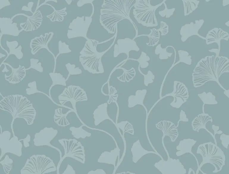 NA0573 Blue Gingko Trail Wallpaper