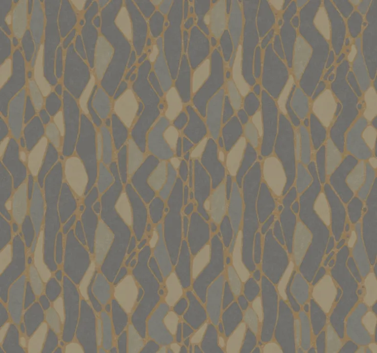NA0511 Dark Grey Stained Glass Wallpaper