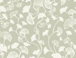 NA0574 Green Gingko Trail Wallpaper