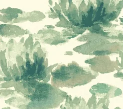 NA0526 Green Water Lily Wallpaper
