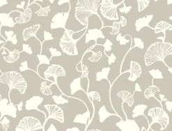 NA0572 Silver Gingko Trail Wallpaper