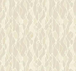 NA0509 Taupe Stained Glass Wallpaper