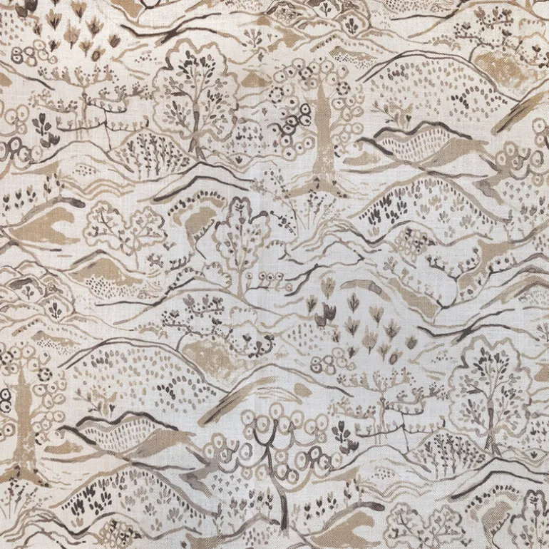 Nami Fawn Watercolor Landscape Regal Fabric