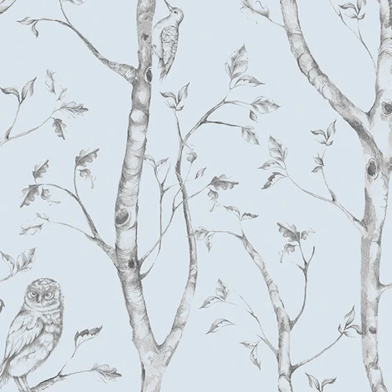 NU1413 Blue Woods Peel And Stick Wallpaper