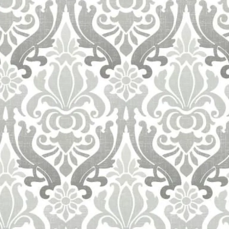 NU1827 Grey Nouveau Damask Peel And Stick Wallpaper