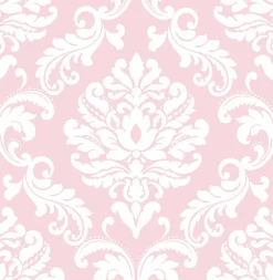 NU1397 Pink Ariel Peel And Stick Wallpaper