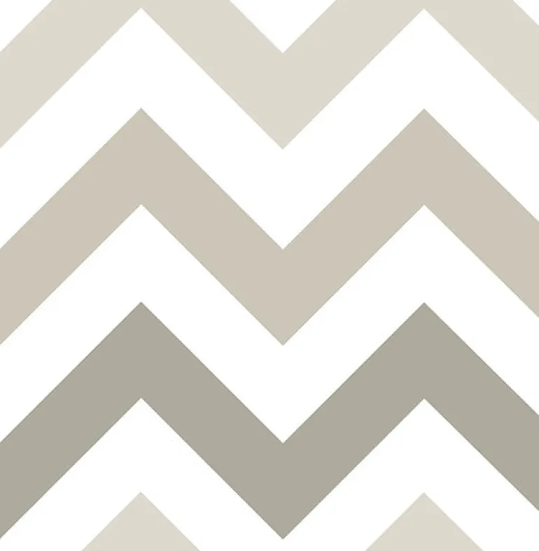 NU1416 Taupe Zig Zag Peel And Stick Wallpaper
