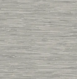 NU2083 Tibetan Grasscloth Grey Natural Peel and Stick Wallpaper