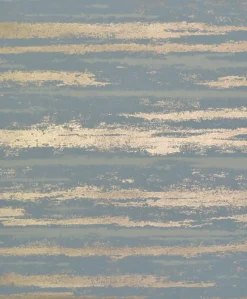 NW3543 Atmosphere Teal/Gold Wallpaper