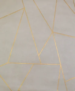 NW3500 Nazca Almond/Pearl/Gold Wallpaper
