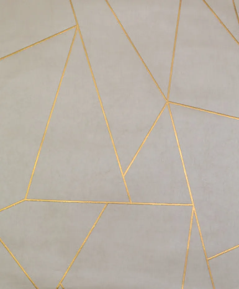 NW3500 Nazca Almond/Pearl/Gold Wallpaper