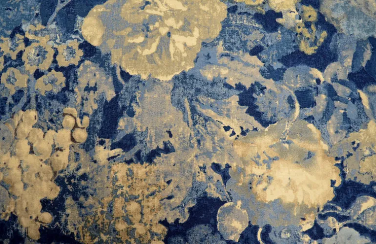 Oaklands Midnight Blue P Kaufmann Fabric