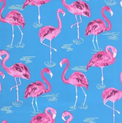 OD Flamingo Turquoise Tempo Fabric