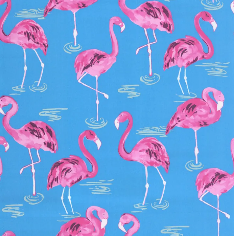OD Flamingo Turquoise Tempo Fabric