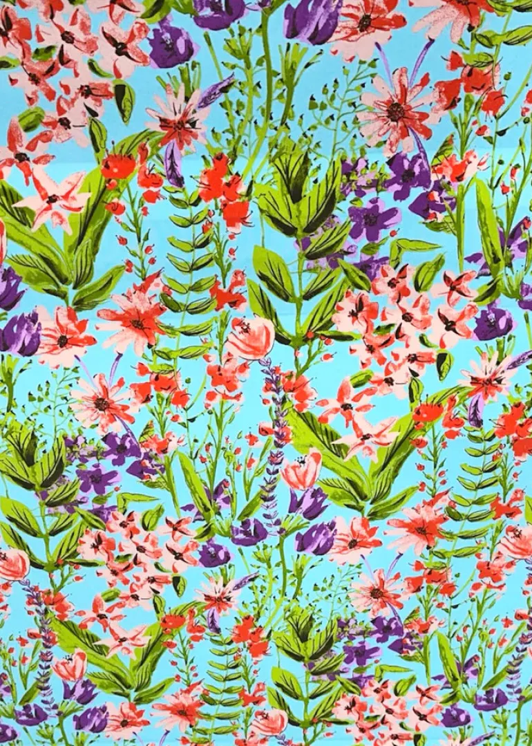 OD Gloria Aqua Tempo Fabric