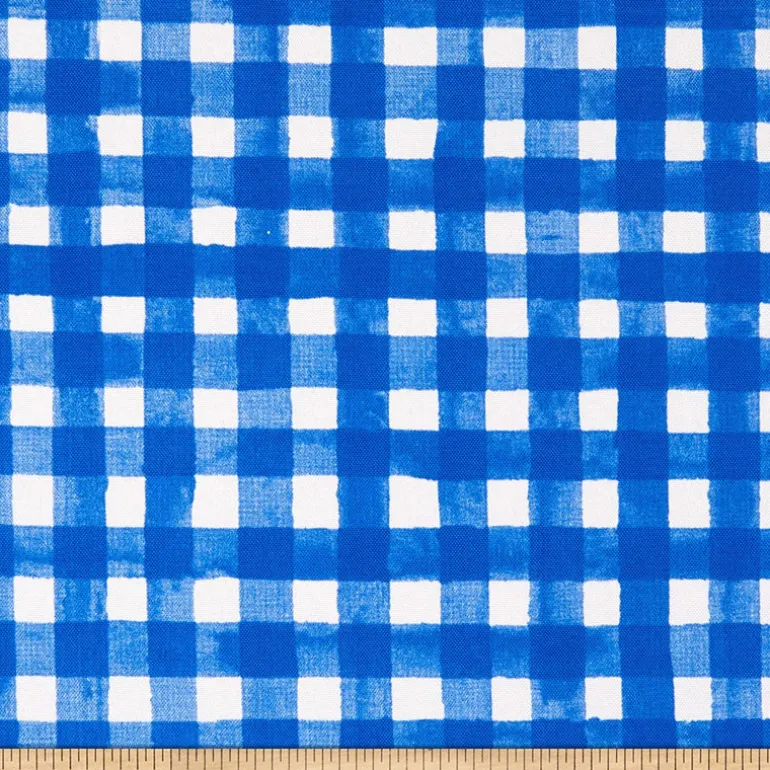 OD Picnic Check Cobalt Tempo Fabric