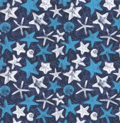 OD Starfish Indigo Tempo Fabric