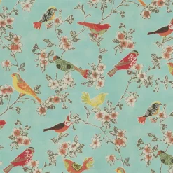 OD Tweet Toile 410442 Robin's Egg PKL Studio Outdoor Fabric
