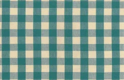 One Inch Check Turquoise Laura Kiran Fabric