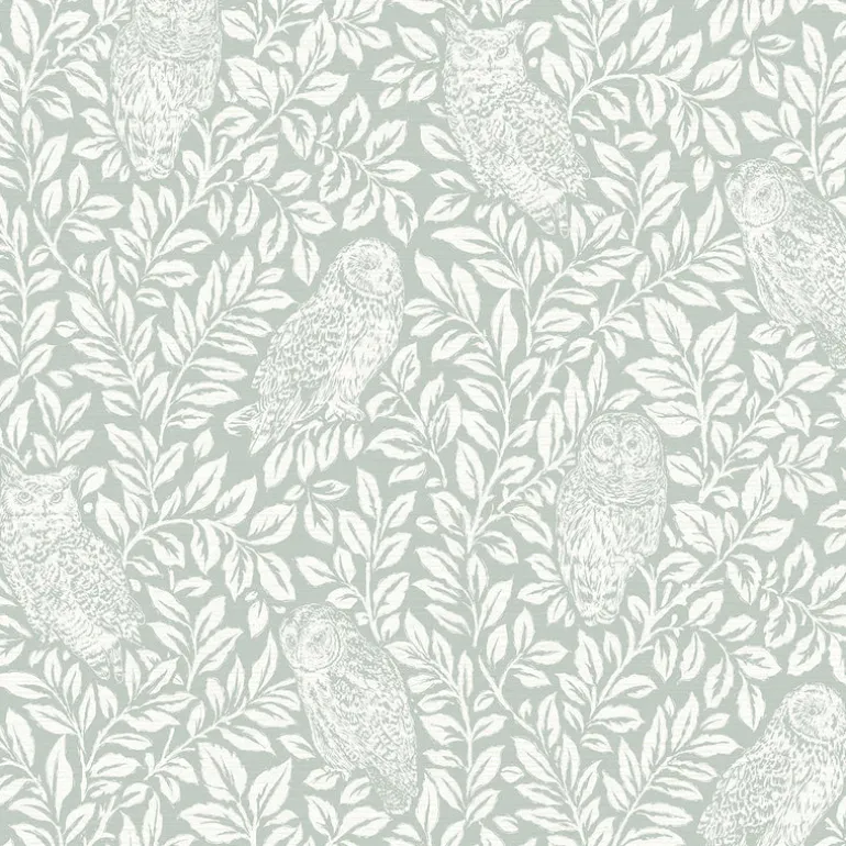 Parliament Teal Owl Wallpaper