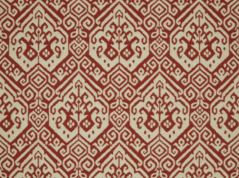 Parrot Key Antique Red Covington Fabric