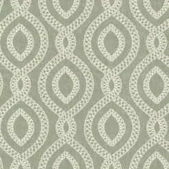 Pavilion EMB Aloe P/K Lifestyles Fabric