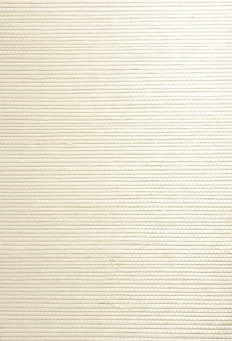 Ping Cream Grasscloth Wallpaper