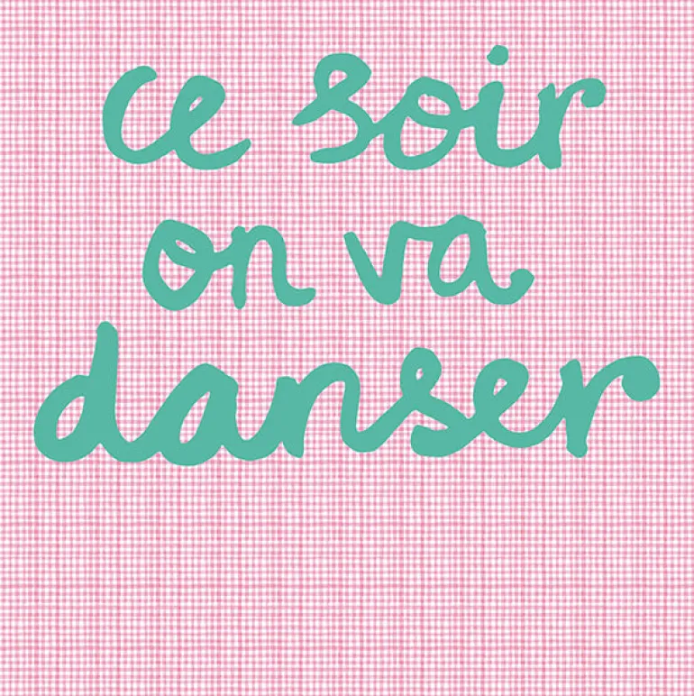 Pink Tonight We Will Dance Wall Mural