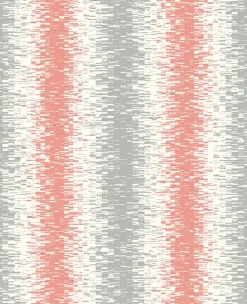 Quake Coral Abstract Stripe Wallpaper