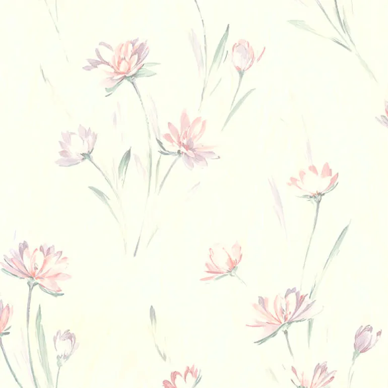Quintero Multicolor Carnation Print Wallpaper