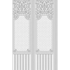 437-RD06700 Oriental Paintable Dado