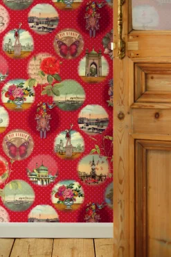 Red Remember Brighton Wallpaper Mural