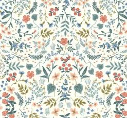 RI5157 Beige/Coral Wildwood Wallpaper