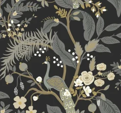 RI5170 Black Peacock Wallpaper
