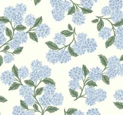 RI5143 Blue/White Hydrangea Wallpaper