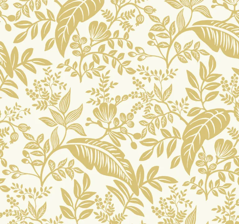 RI5138 Gold/White Canopy Wallpaper