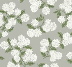 RI5144 Gray Hydrangea Wallpaper