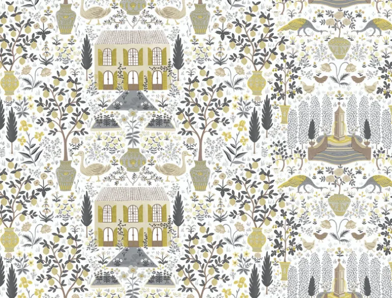 RI5107 Linen/Gold Camont Wallpaper